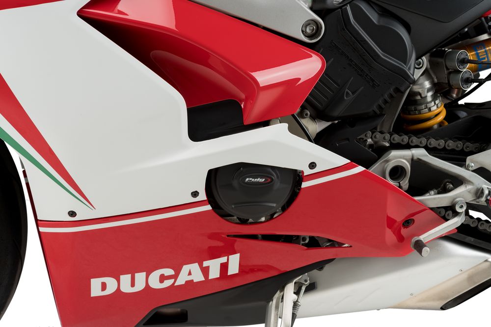 PUIG 21505N Motorschutzhauben Track für Championship  passend fuer DUCATI PANIGALE V4S Schwarz