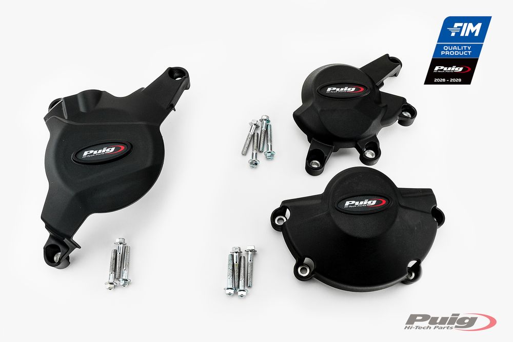 PUIG 21508N Motorschutzhauben Track für Championship  passend fuer HONDA CBR600RR ABS Schwarz
