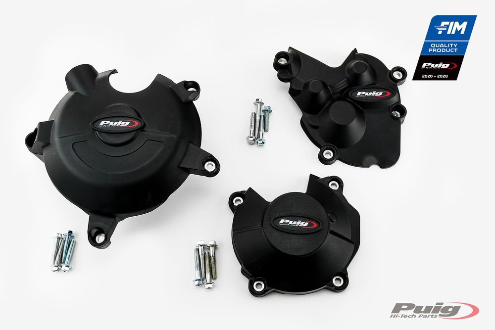 PUIG 21513N Motorschutzhauben Track für Championship  passend fuer KAWASAKI ZX-6R 636 NINJA Schwarz