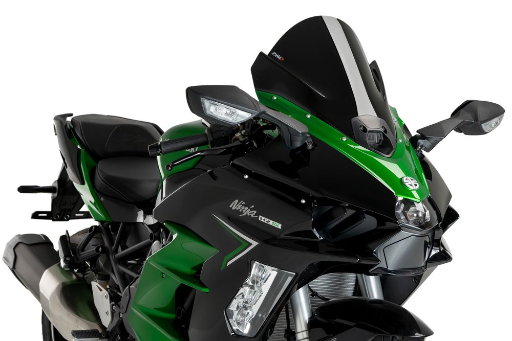 PUIG 21714N Z-Racing Scheibe  passend fuer KAWASAKI NINJA H2 SX SE Schwarz