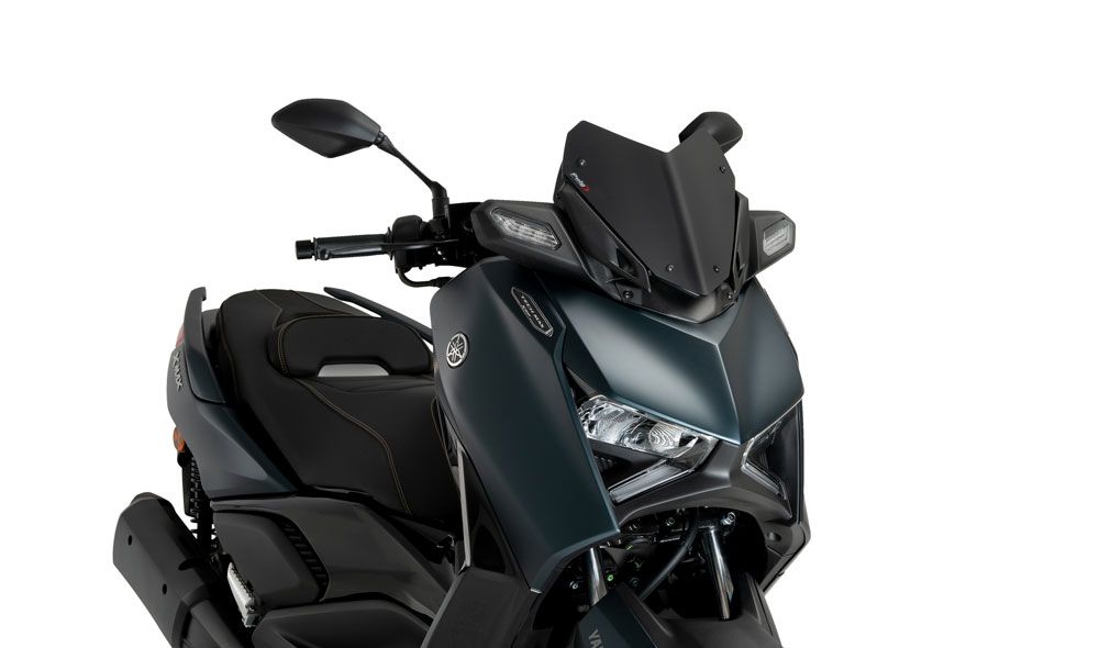 PUIG 21744J Windschutzscheibe V-Tech Line Sport  passend fuer YAMAHA X-MAX 125 Mattschwarz