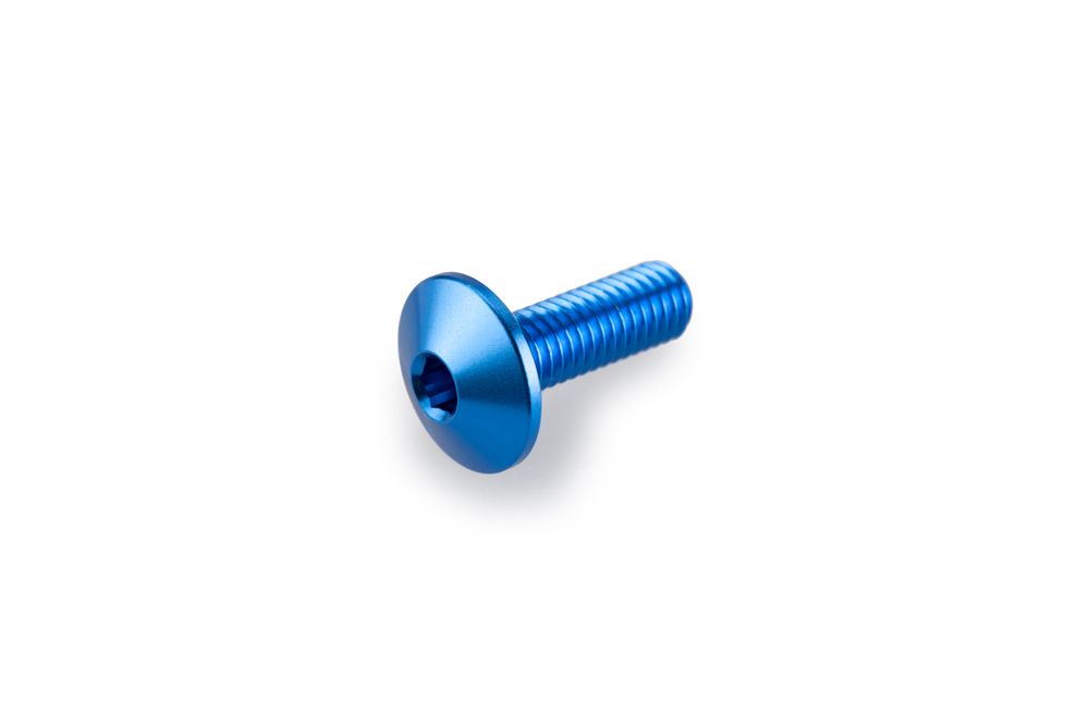 PUIG 21763A Eloxiertes Schraubenkit für Scheiben  passend fuer UNIVERSAL UNIVERSAL Blau
