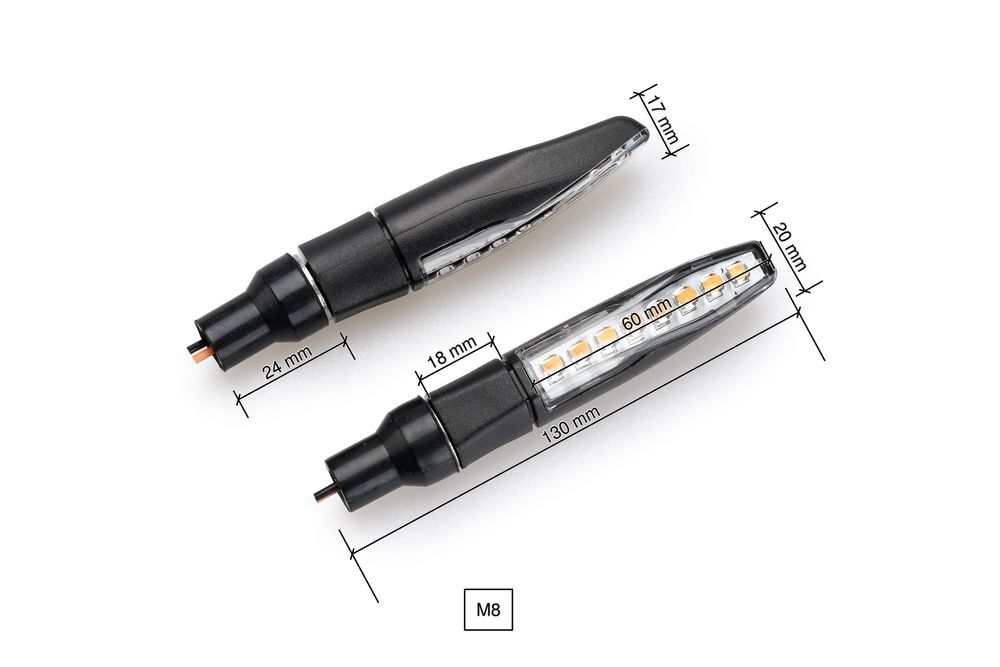 PUIG 21784N Rugged Blinkerset  passend fuer DUCATI PANIGALE V2 Schwarz
