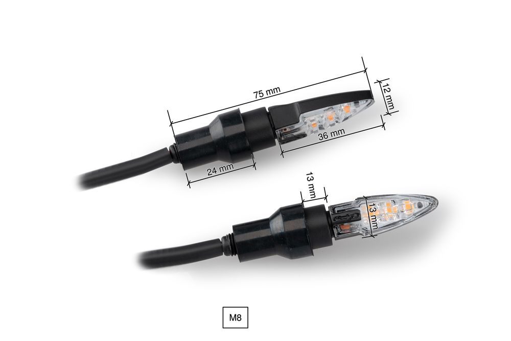 PUIG 21785N Dart Blinkerset  passend fuer DUCATI PANIGALE V2 Schwarz
