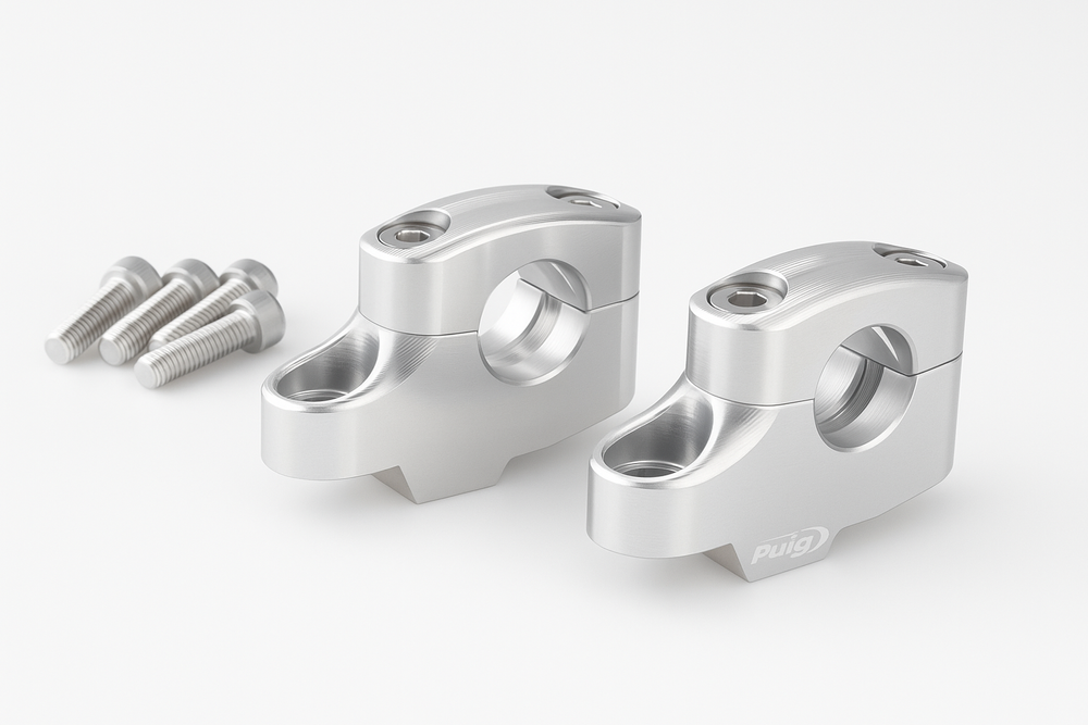 PUIG 21811P Pullback Lenkererhöhungen  passend fuer BMW F750GS Silber