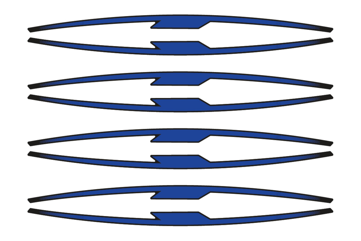 PUIG 21833A Rim Strips Premium  passend fuer HONDA NT650V DEAUVILLE Blau