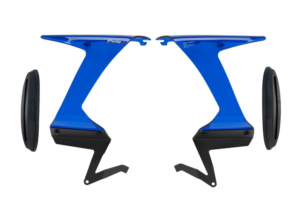 PUIG 21858A Race Side Spoiler  passend fuer KAWASAKI ZX-6R NINJA Blau