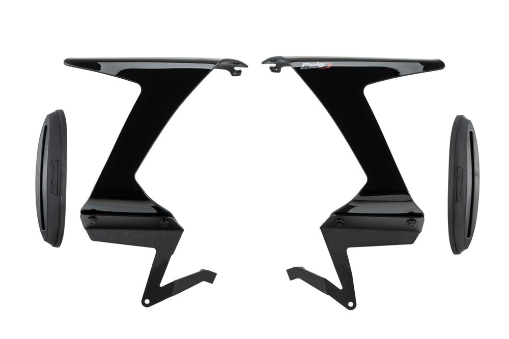 PUIG 21858N Race Side Spoiler  passend fuer KAWASAKI ZX-6R NINJA Schwarz