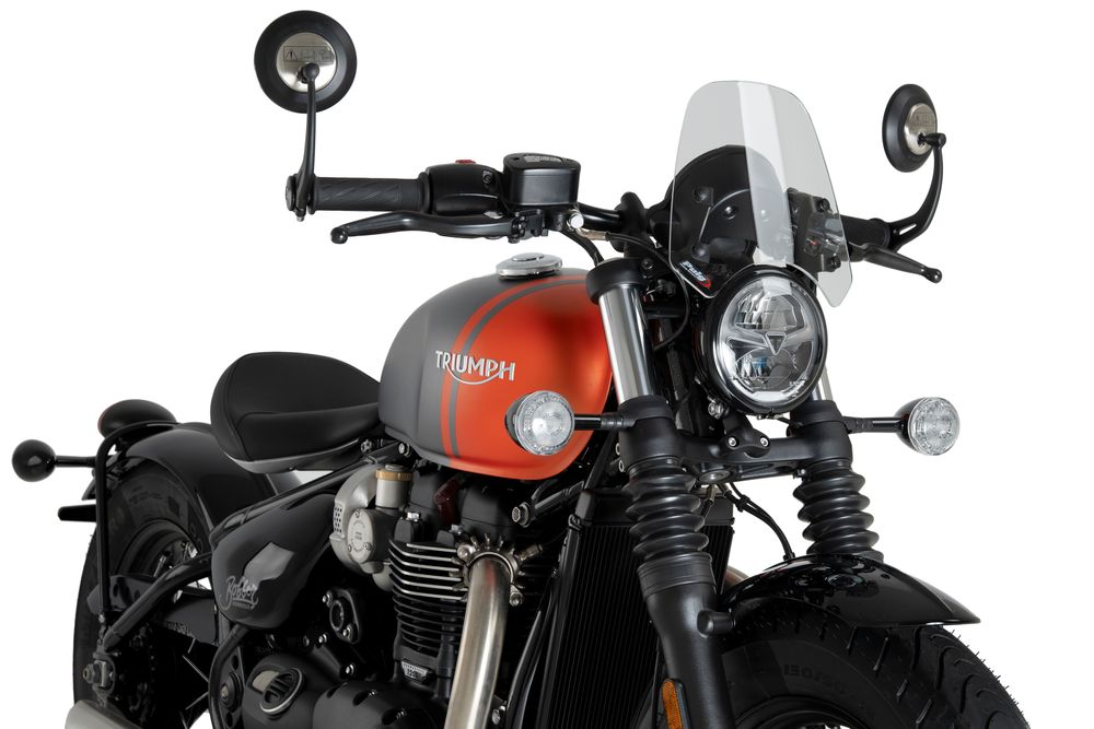PUIG 21925W New Generation Sport  passend fuer TRIUMPH BONNEVILLE BOBBER Transparent