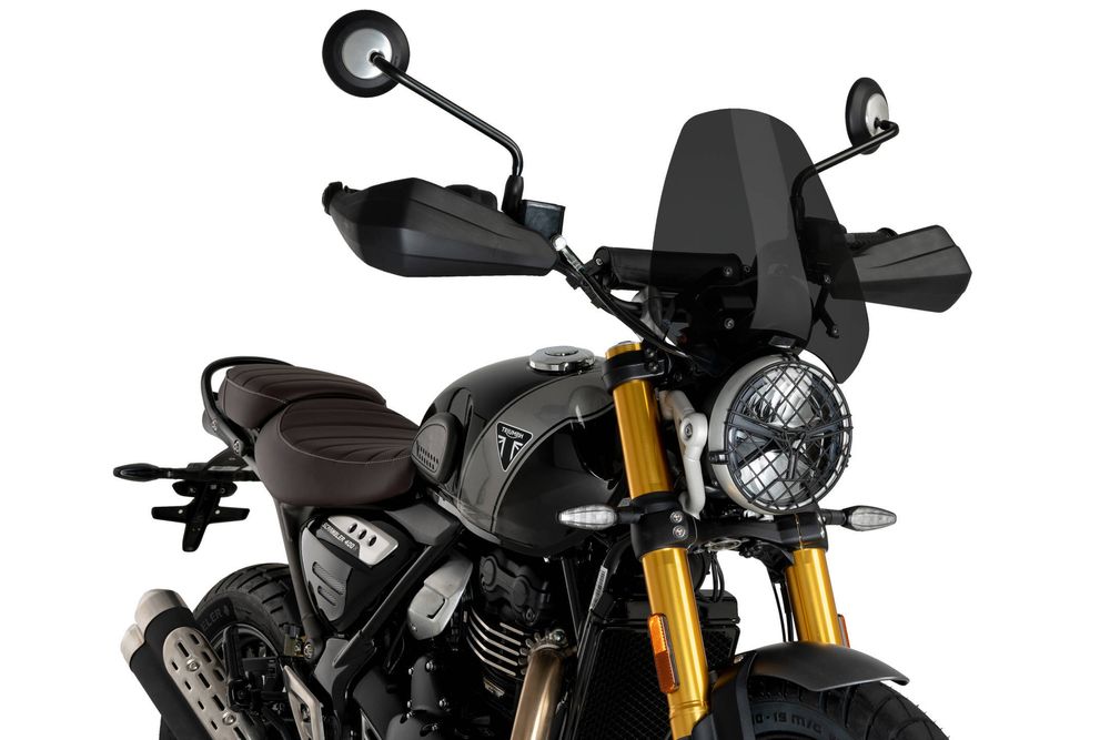 PUIG 21933F New Generation Sport  passend fuer TRIUMPH SCRAMBLER 400X Stark getönt