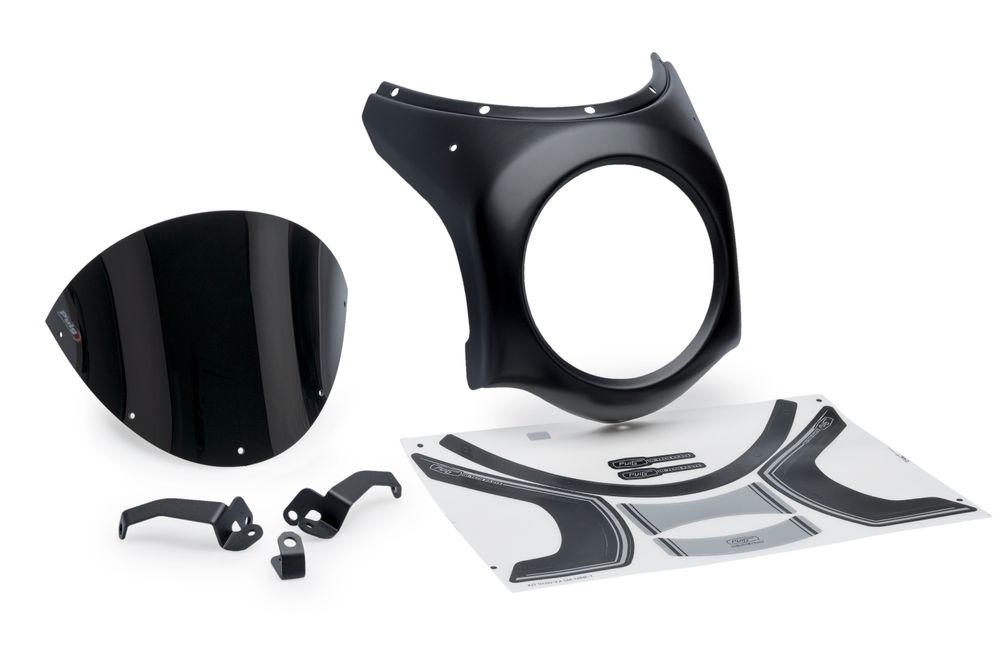 PUIG 21961N Retro-Verkleidungscheibe  passend fuer HONDA CB650R NEO SPORTS CAFE ECLUTCH Schwarz