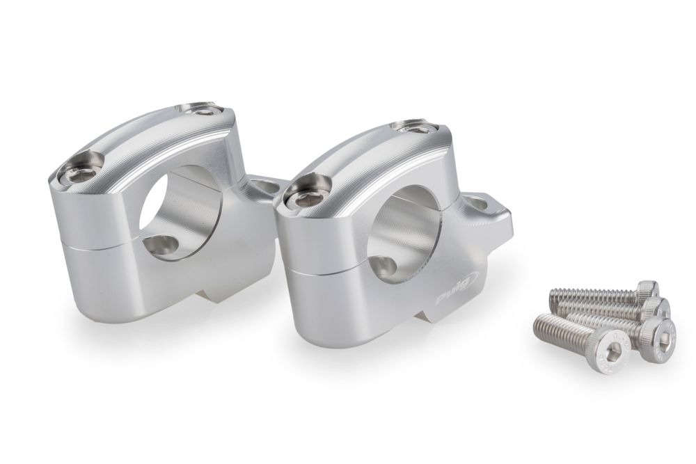 PUIG 22141P Pullback Lenkererhöhungen  passend fuer BMW F900GS Silber