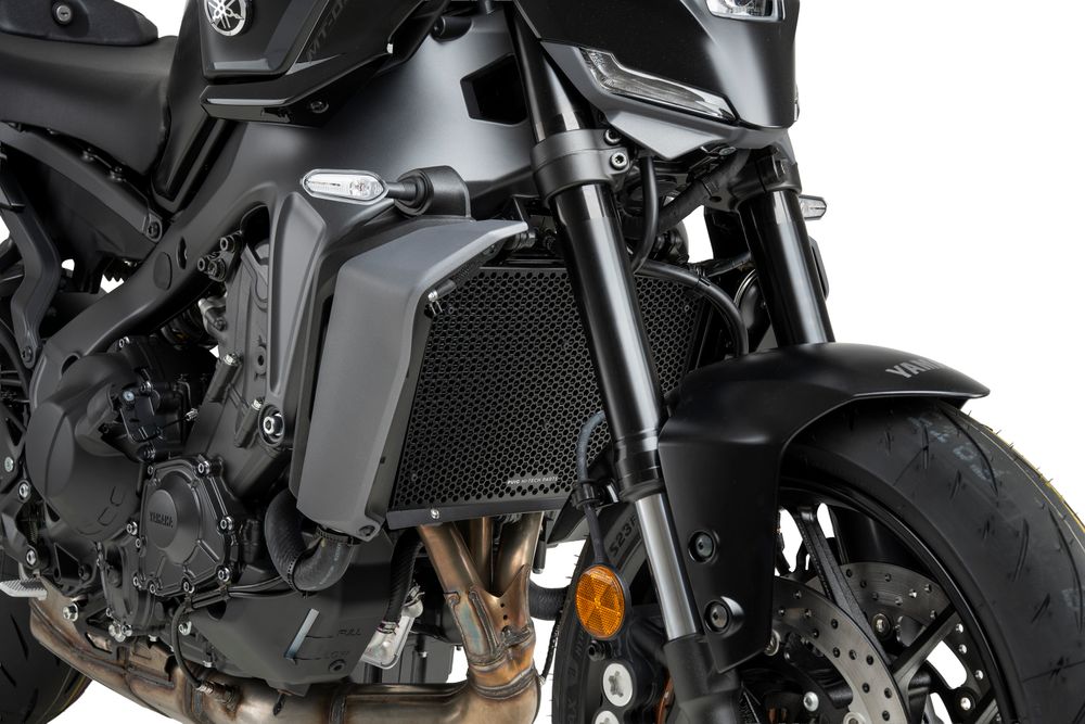 PUIG 22091N Kühlerprotektor  passend fuer YAMAHA MT-09 SP Schwarz