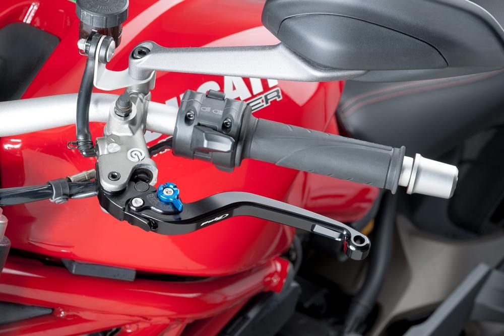 Brems-Kupplungshebel Puig Kawasaki Z 900RS (ZR900C) 2018- schwarz lang starr
