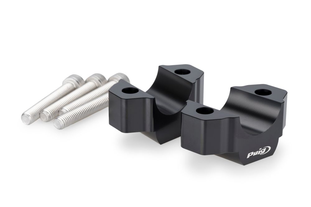 PUIG 22100N Lenkererhöhungen  passend fuer YAMAHA MT-09 SP Schwarz