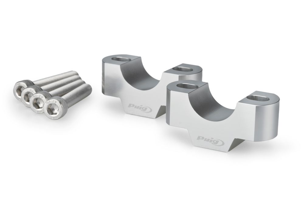 PUIG 22115P Lenkererhöhungen  passend fuer TRIUMPH TIGER 900 GT Silber