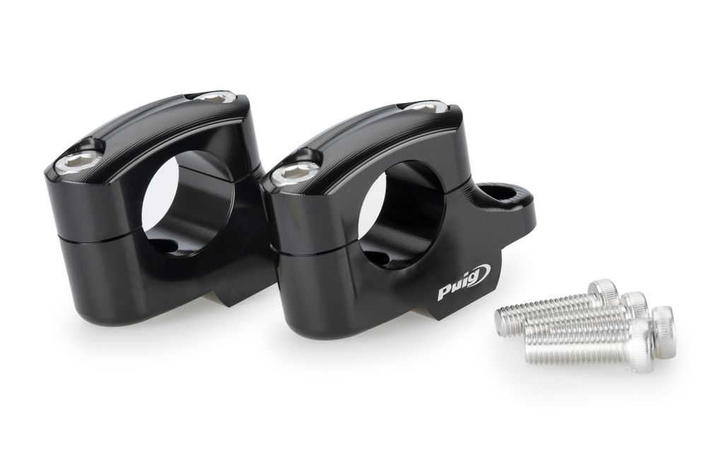 PUIG 22180N Pullback Lenkererhöhungen  passend fuer BMW S1000 XR Schwarz