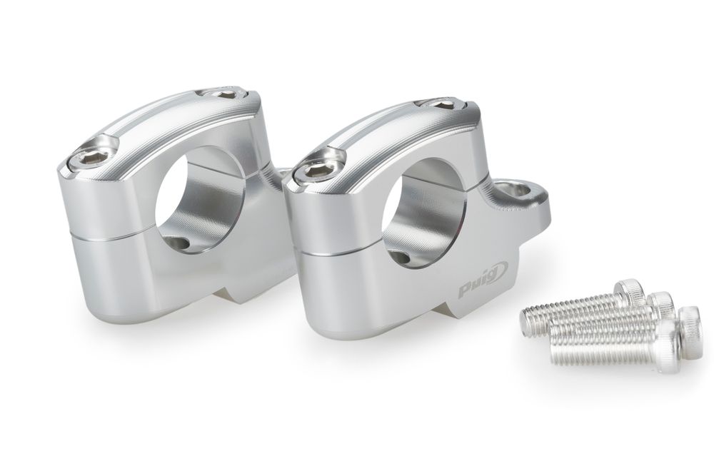 PUIG 22180P Pullback Lenkererhöhungen  passend fuer BMW S1000 XR Silber