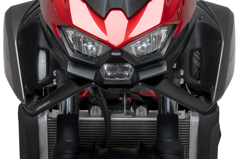 PUIG 22190J Naked Front Spoiler  passend fuer KAWASAKI Z500 Mattschwarz