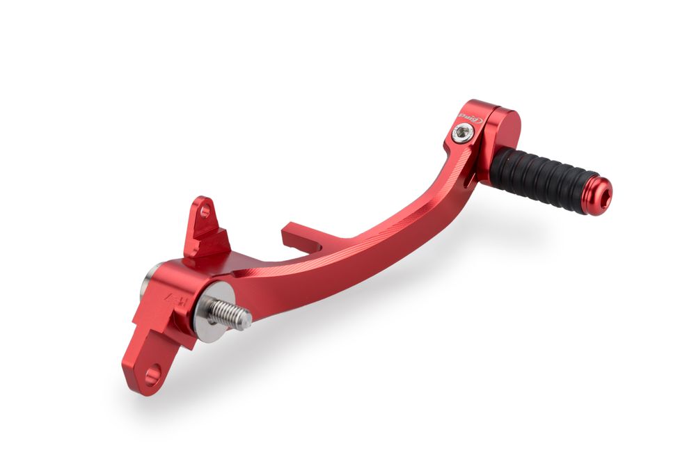PUIG 22215R Verstellbares Bremsfusspedal  passend fuer YAMAHA MT-09 SP Rot