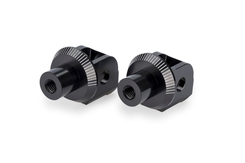 PUIG 22243N Adapter Fußrasten  passend fuer APRILIA RS 457 Schwarz