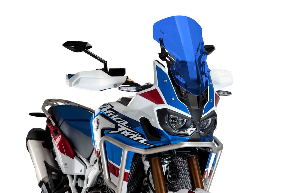 PUIG 9155A Verstellbare Scheibe  passend fuer HONDA CRF1000L AFRICA TWIN Blau