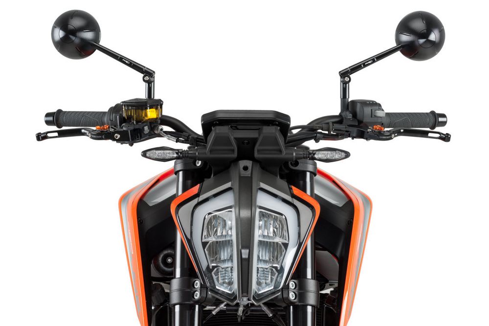 PUIG 9795N Retro Rückspiegel  passend fuer KAWASAKI Z750 Schwarz