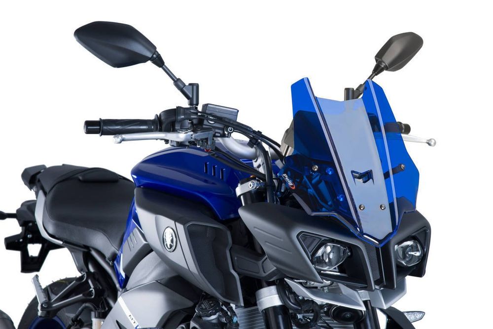 PUIG 8917A Tourenscheibe  passend fuer YAMAHA MT-10 Blau
