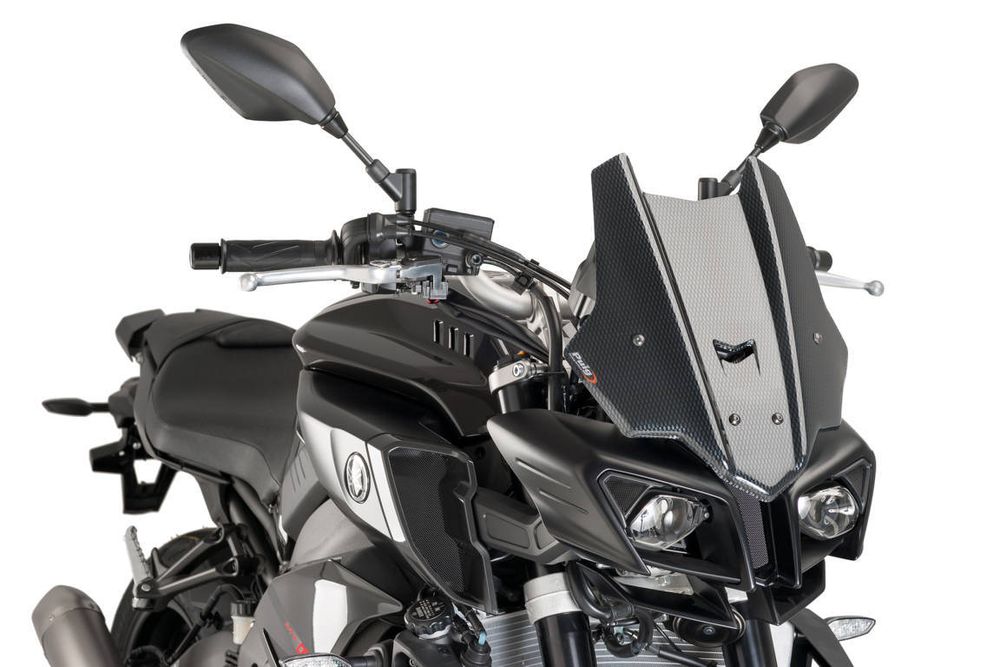 PUIG 8917C Tourenscheibe  passend fuer YAMAHA MT-10 Carbon look