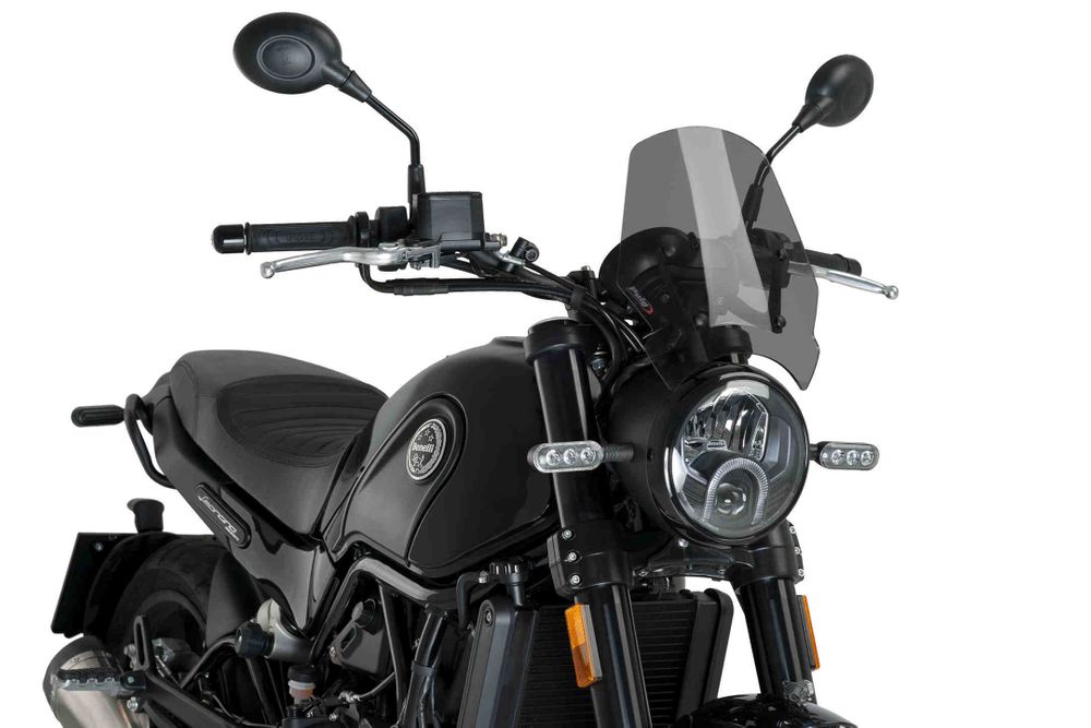 PUIG 9747F Windschutzscheibe New Generation Sport  passend fuer BENELLI LEONCINO 500 Stark getönt