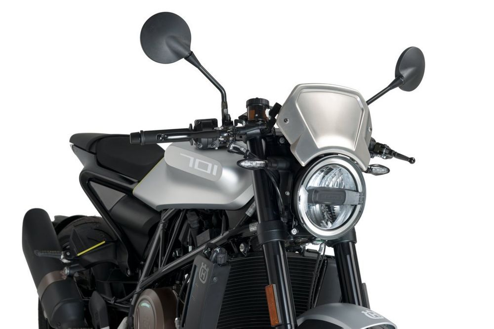 PUIG 3592P ALU Frontplatte  passend fuer KAWASAKI VULCAN S Silber