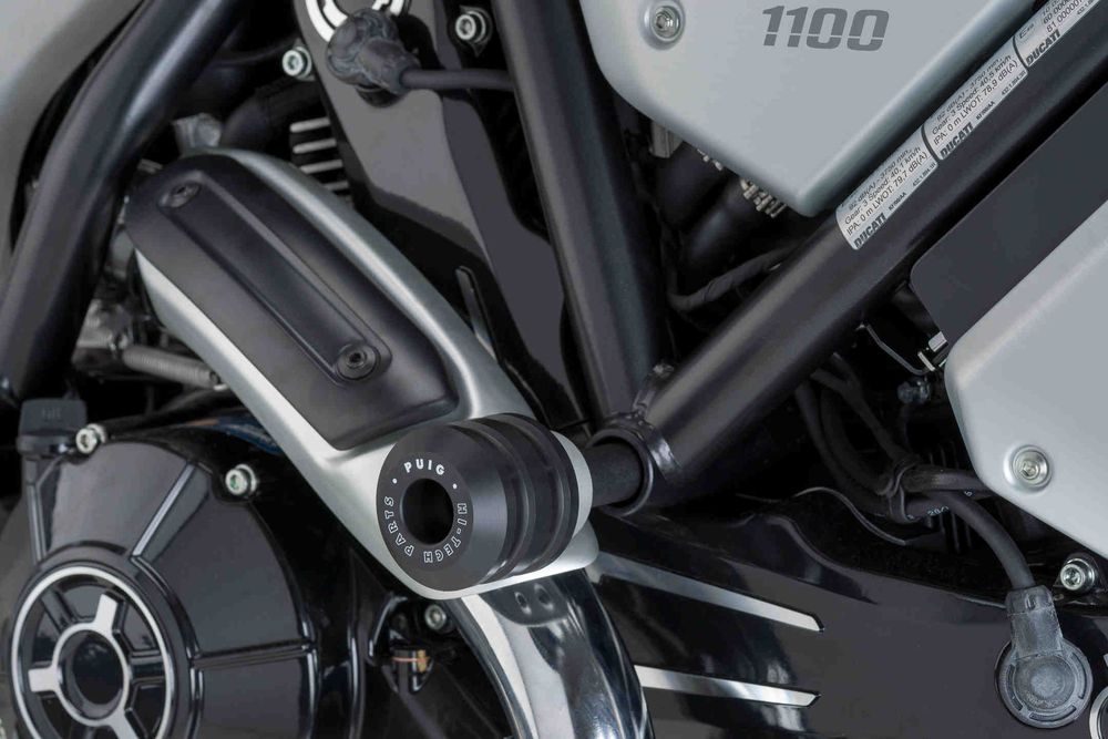 PUIG 8150N Sturzpads Vintage  passend fuer DUCATI SCRAMBLER ICON Schwarz