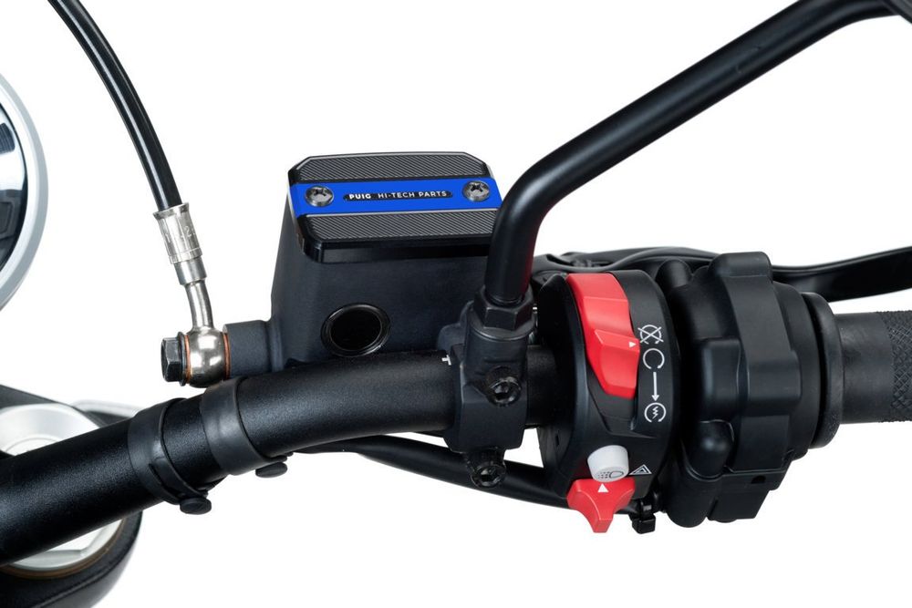 PUIG 9499A Vorderer Bremsflüssigkeitsbehälterdeckel  passend fuer DUCATI MONSTER 696 Blau