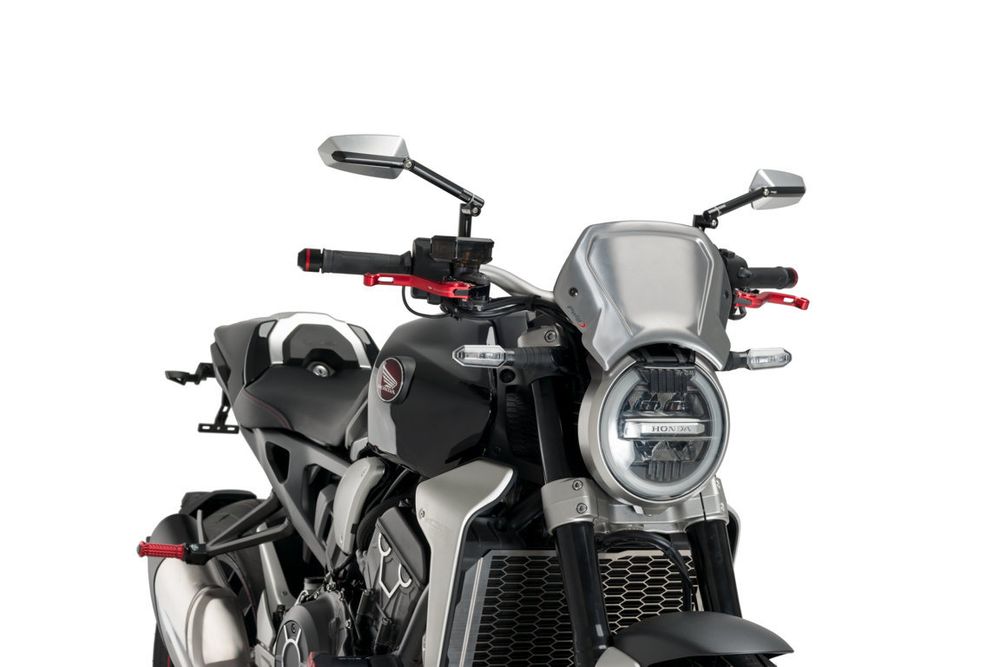 PUIG 9803P ALU Frontplatte  passend fuer HONDA CB1000R NEO SPORTS CAFE Silber