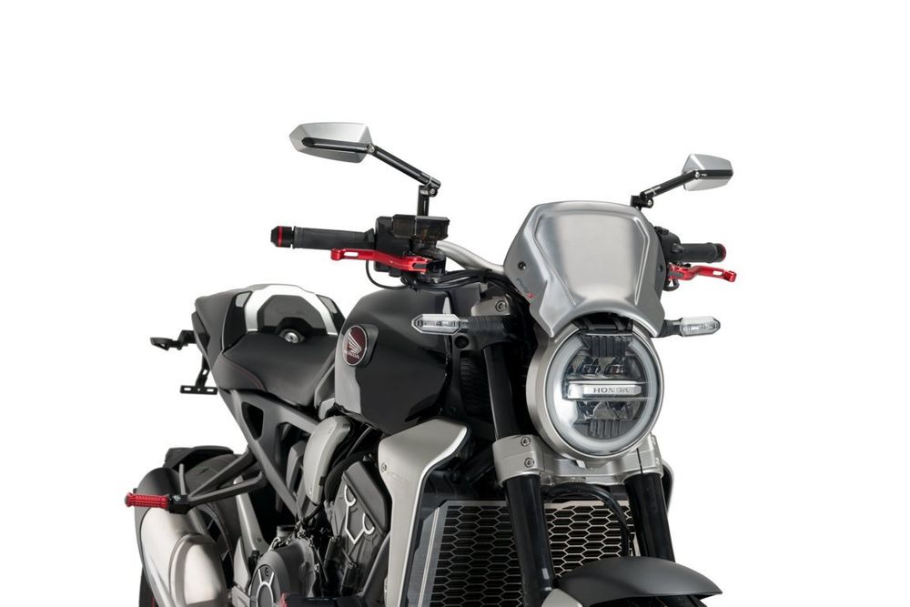 PUIG 9803P ALU Frontplatte  passend fuer HONDA CB1000R NEO SPORTS CAFE Silber