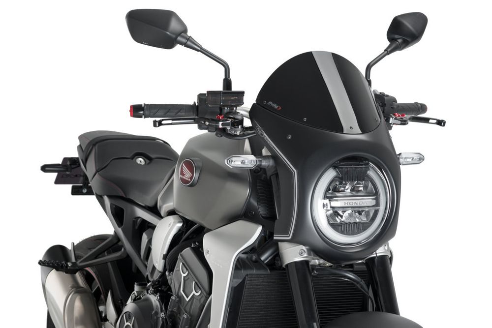 PUIG 3133N Retro-Verkleidungscheibe  passend fuer HONDA CB1000R NEO SPORTS CAFE Schwarz