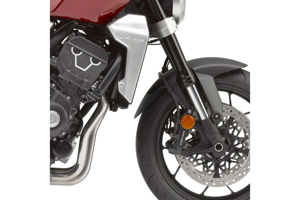 PUIG 0049N Verlängerung des vorderen Schutzblechs  passend fuer HONDA CB1000R NEO SPORTS CAFE Schwarz