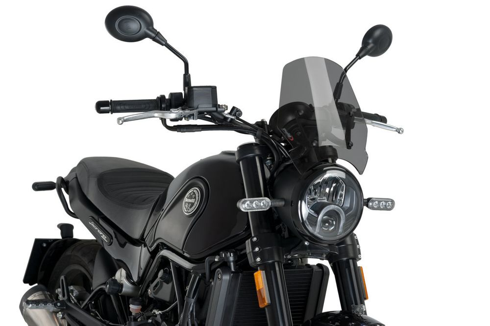PUIG 9747F Windschutzscheibe New Generation Sport  passend fuer BENELLI LEONCINO 500 Stark getönt
