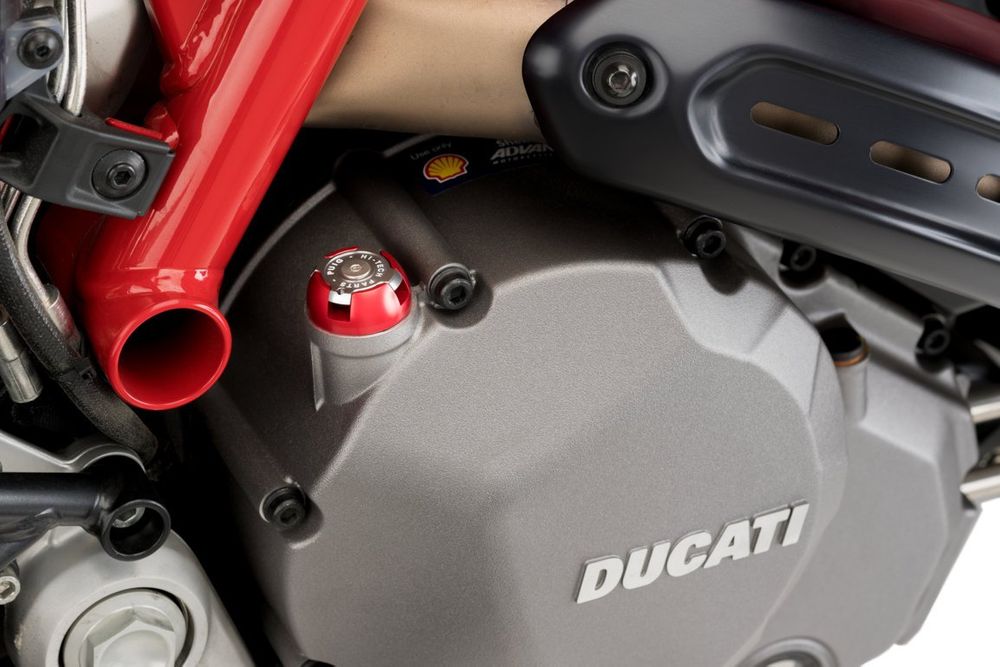 PUIG 6156R Ölverschlusskappe  passend fuer HONDA NT650V DEAUVILLE Rot