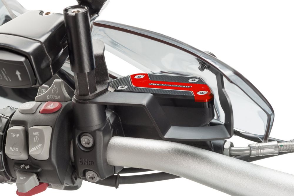 PUIG 9273R Vorderer Bremsflüssigkeitsbehälterdeckel  passend fuer BMW R1200GS Rot