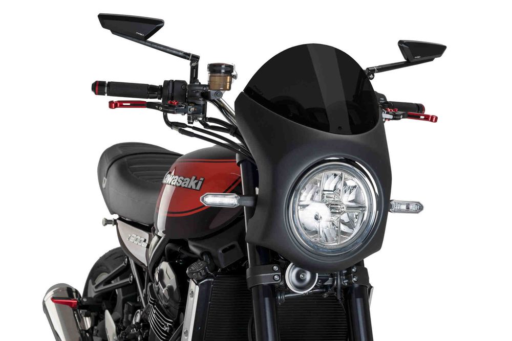 PUIG 9595F Retro-Verkleidungscheibe  passend fuer KAWASAKI ZEPHYR 750 Stark getönt