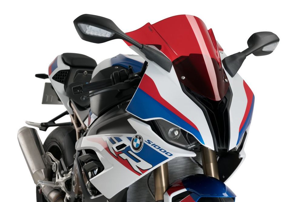 PUIG 3571R Z-Racing Scheibe  passend fuer BMW S1000RR Rot