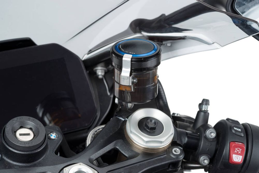 PUIG 9264A Vorderer Bremsflüssigkeitsbehälterdeckel  passend fuer SUZUKI GSX-R750 Blau