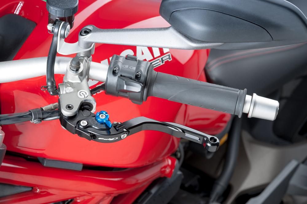 PUIG 14NNA Hebel 3.0.  passend fuer KAWASAKI KLE500 Blau