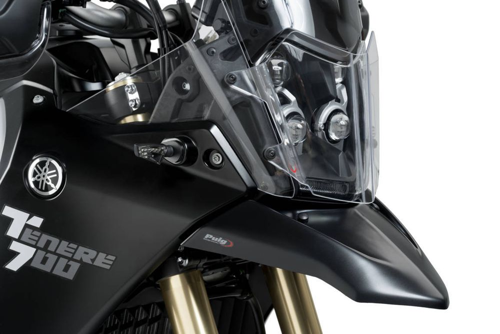 PUIG 3806J Vorkotflügel Erweiterung  passend fuer YAMAHA TENERE 700 Mattschwarz