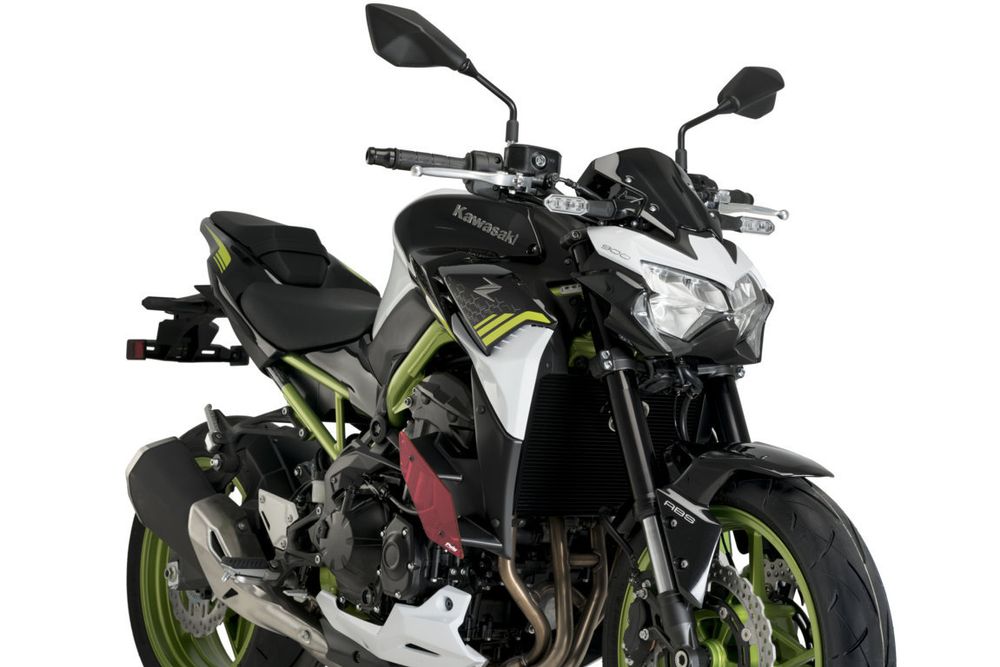 PUIG 20284R Naked Side  Spoiler  passend fuer KAWASAKI Z900 Rot