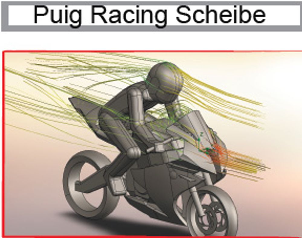 PUIG 4363F Z-Racing Scheibe  passend fuer SUZUKI GSX-R1000 Stark getönt