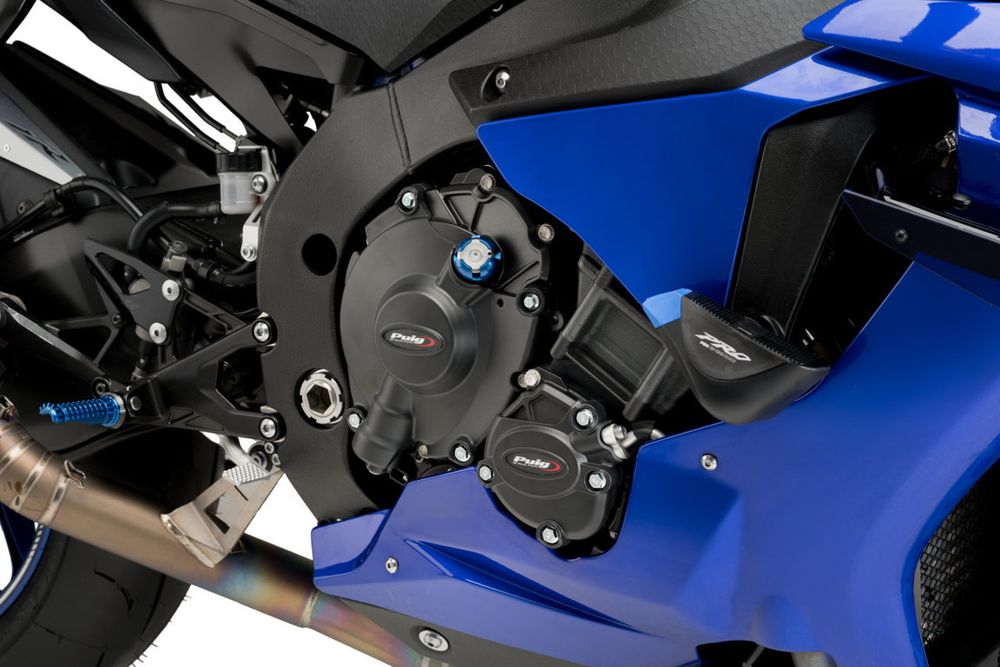 PUIG 21518N Motorschutzhauben Track für Championship  passend fuer YAMAHA YZF-R1 Schwarz