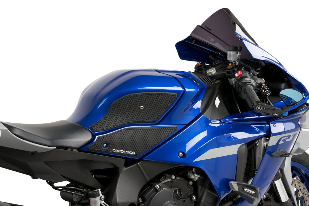 PUIG 20604N Seitliche Tankprotektor  passend fuer YAMAHA YZF-R1 Schwarz