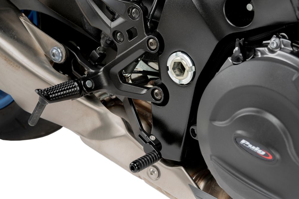 PUIG 22120N Verstellbares Bremsfusspedal  passend fuer SUZUKI GSX-S1000 Schwarz